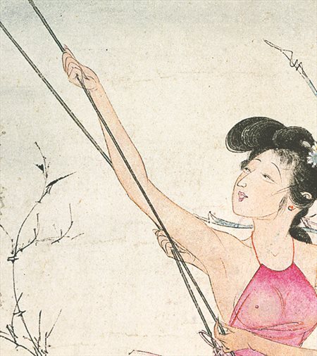 阳谷-胡也佛的仕女画和最知名的金瓶梅秘戏图